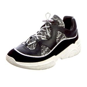$sold$ Longchamp Leather Low Top Chunky Sneakers